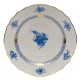 Chinese Bouquet Blue Salad Plate 7.5"D